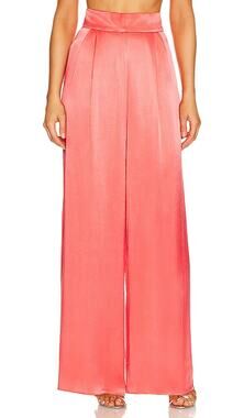 Shona Joy Pleated Red Lydie Tuxedo Pants Size AUS 8 / US 4